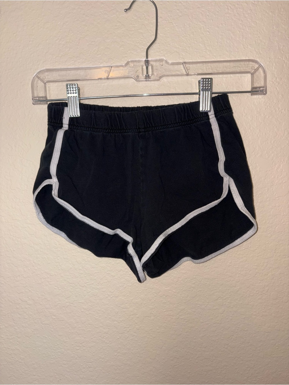 Women’s Black Aero Shorts with White Trim